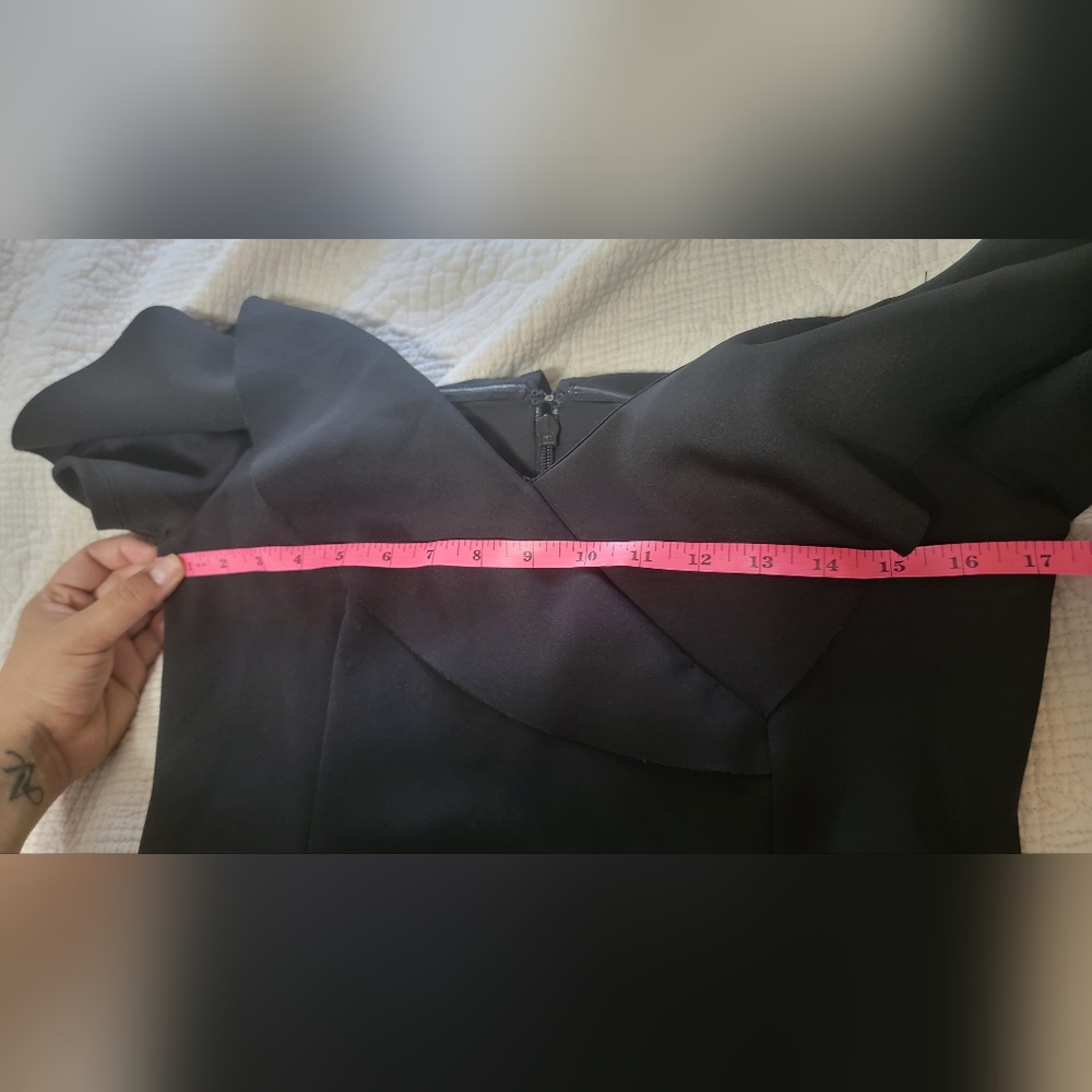Elegant Black Off-Shoulder Dress - Picture 7 of 9